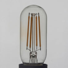 Carica l'immagine nel visualizzatore di Gallery, Lampada da tavolo in vetro e alluminio nera e argento per camera da letto e soggiorno 17,5 cm piccola E14 decorativa ele