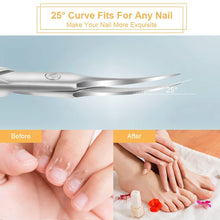Carica l'immagine nel visualizzatore di Gallery, URAQT Forbici per Unghie, Forbici per Cuticole, Forbicina Professionale Unghie Forbici Manicure Taglia Cuticole per Prof