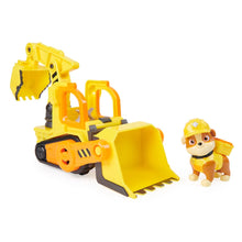 Carica l'immagine nel visualizzatore di Gallery, Rubble &amp; Crew, Veicolo da lavoro di Rubble, Bulldozer giocattolo con parti mobili e personaggio da collezione, giocattoli per bambini dai 3 anni in su