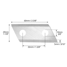 Carica l'immagine nel visualizzatore di Gallery, QWORK® 2 lame di ricambio per trituratori e 4 viti compatibile con QJ1200SP, McCulloch MCS2001