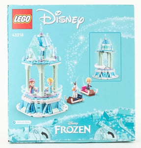 LEGO Disney Frozen La Giostra Magica di Anna ed Elsa, Giocattolo Ispirato al Castello di Frozen con Micro Bambolina della Principessa e Olaf, Giochi Regalo per Bambini e Bambine dai 6 Anni in su 43218
