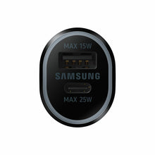 Carica l'immagine nel visualizzatore di Gallery, Samsung EP-L4020 Caricatore da viaggio per auto 40W, 2 porte USB e USB-C, Nero