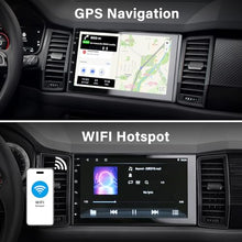 Carica l'immagine nel visualizzatore di Gallery, [2GB+32GB] Autoradio 2 Din con 7 Pollici Touchscreen Stereo Auto Supporta Wireless Carplay&amp;Android Auto, Autoradio Bluetooth con Telecamera 4K, Microfono, Bluetooth Vivavoce, Mirror Link, GPS/WiFi