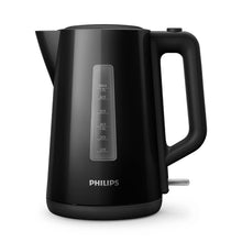 Carica l'immagine nel visualizzatore di Gallery, Philips Series 3000 Bollitore, Capacità 1,7 L, Formato Famiglia, Resistenza Piatta, Spia Luminosa LED, Facile Riempimento, Indicatore in Tazze, Nero (HD9318/20)