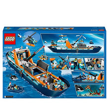 Carica l&#39;immagine nel visualizzatore di Gallery, LEGO City Esploratore Artico, Grande Nave Giocattolo Galleggiante con Elicottero, Gommone, Sottomarino, Relitto Barca Vichinga, 7 Minifigure e un&#39;Orca, Regalo per Bambini e Bambine dai 7 Anni 60368