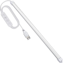 Carica l'immagine nel visualizzatore di Gallery, Milpoel Striscia luminosa a LED USB, 35 cm, 3 temperature di colore 3000 K/4500 K/6000 K, 5 V, per cucina, armadio, TV, 