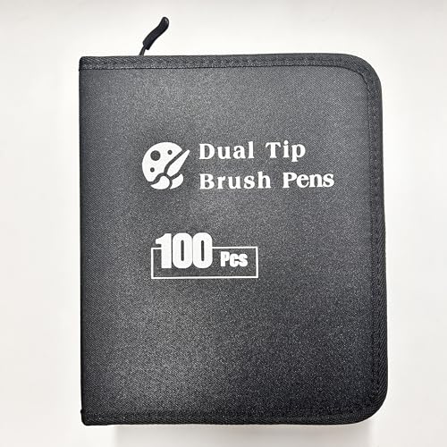 Set 100 Pennarelli A Doppia Punta Hymarvo - Pennelli Per Lettering, Mandala E Bullet Journal - Foto 7