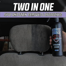 Carica l'immagine nel visualizzatore di Gallery, Pulisce la tappezzeria in tessuto e Alcantara per sedili e tappetini dell'auto, Detergente per interni auto Nuovo profumo - BassMotor Ultimate Interior 500ml + Spazzola