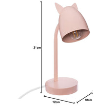 Carica l'immagine nel visualizzatore di Gallery, Atmosphera - Lampada per bambini Orecchie - metallo - rosa H31 cm