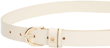 Carica l'immagine nel visualizzatore di Gallery, Tommy Hilfiger Donna Cintura Essential Effortless 2,5 cm Cintura in Pelle, Avorio (Ivory Petal), 95 cm