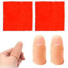 Carica l'immagine nel visualizzatore di Gallery, Set Trucchi di Magia 2x Pollice Finto, 2x Fazzoletto di Seta – Trucchi Facili e Sorprendenti per Principianti, Bambini e