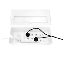 Carica l'immagine nel visualizzatore di Gallery, Amazon Basics Scatola portacavi per nascondere e organizzare i cavi, grande, colore: bianco