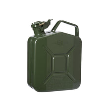 Carica l'immagine nel visualizzatore di Gallery, Oxid7® Tanica di carburante verde da 5 litri in metallo con tappo a baionetta | Adatta a benzina, diesel e bioetanolo | Tanica di benzina da 5 litri con omologazione UN e testata