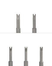 Carica l'immagine nel visualizzatore di Gallery, QWORK® 5 Pz Cacciavite a U in Lega di Acciaio S2 50mm Lunghezza 1/4" Codolo Esagonale, Set di Punte Magnetiche per Cacci