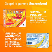 Carica l'immagine nel visualizzatore di Gallery, Sustenium Plus - lntegratore energizzante a base di uno specifico complesso di aminoacidi, vitamine e minerali. Per la tua energia fisica e mentale. Confezione da 22 bustine