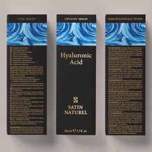 Carica l'immagine nel visualizzatore di Gallery, Siero Acido Ialuronico Viso 100ml, Siero Viso Acido Ialuronico Puro con Aloe Vera per Pelli Sensibili - Siero Viso Antirughe - Siero Idratante Viso Vegano - Hyaluronic Acid Serum - Satin Naturel