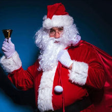 Carica l'immagine nel visualizzatore di Gallery, Campana di Babbo Natale Dorata, Campana da Tavolo a Mano in Metallo per Reception, Accessorio per il Costume di Babbo Natale - Oro