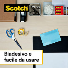 Carica l'immagine nel visualizzatore di Gallery, Scotch Nastro Biadesivo - 1 Rotolo su Dispenser Portatile, 12,7 mm x 6,3 m - Nastro Biadesivo Trasparente a Lunga Tenuta per Foto, Fotografie, Poster e Immagini