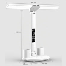 Carica l'immagine nel visualizzatore di Gallery, Lampada da Scrivania a LED Senza Fili Ricaricabile 3200mAh, Lampada Scrivania Bambini con Display LCD Ora Temperatura Ca