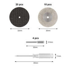 Carica l'immagine nel visualizzatore di Gallery, Flintronic Dischi Da Taglio Per Utensile Rotante, 36pz Set Combinato