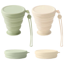 Carica l'immagine nel visualizzatore di Gallery, Bicchiere pieghevole, set di 2 tazze in silicone pieghevoli, Bicchiere Pieghevole in Silicone Alimentare Riutilizzabile,