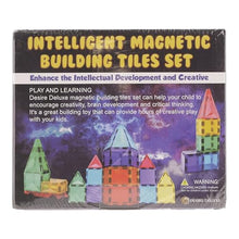 Carica l'immagine nel visualizzatore di Gallery, Desire Deluxe Set tessere magnetiche - Gioco Educativo per bambini e bambine - Età 3 4 5 6 7 anni - Impara con le costruzioni - 57 pz