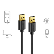 Carica l'immagine nel visualizzatore di Gallery, deleyCON 0,5m Cavo USB 2.0 A Maschio a A Maschio - Cavo Dati ad Alta Velocità - Trasmissione Rapida e Sicura - Contatti 