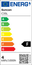 Carica l'immagine nel visualizzatore di Gallery, Lampadina LED E14, forma a fiamma, 4 W, sostituisce lampadine alogene da 40 W, 360 lumen, 2700 K, luce bianca calda, 6 p
