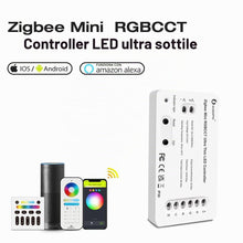 Carica l'immagine nel visualizzatore di Gallery, LIGHTEU®, GLEDOPTO Zigbee dimmer controller LED ultra sottile Pro Alexa Voice/Hub APP/Telecomando DC5-24V, GL-C-009P(min