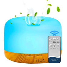Carica l'immagine nel visualizzatore di Gallery, Diffusore di Oli Essenziali per Ambienti 300ml, Diffusore Aromi a Grana di Legno con Illuminazione LED, Aromaterapia e P