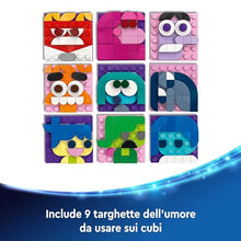 Carica l&#39;immagine nel visualizzatore di Gallery, LEGO Disney Mood Cube di Inside Out 2 dal Film d&#39;Animazione Pixar, Giochi di Fantasia per Bambini da 9 Anni, Giocattolo Antistress da Costruire per Condividere le Emozioni come Gioia o Ansia 43248