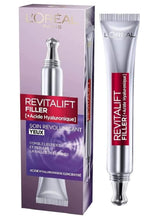 Carica l'immagine nel visualizzatore di Gallery, L'Oréal Paris Contorno Occhi Revitalift Filler, Azione Antirughe Rivolumizzante con Acido Ialuronico Concentrato, 15 ml