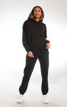 Carica l'immagine nel visualizzatore di Gallery, Light &amp; Shade LSLSWT005 Top in Felpa con Cappuccio Super Soft Touch Loungewear da Donna, Nero, S