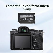 Carica l'immagine nel visualizzatore di Gallery, TECHZOCO Adattatore per scheda SD a Memory Stick, compatibile con micro SDHC/micro SDXC/TF (massimo 64GB) | Compatibile 