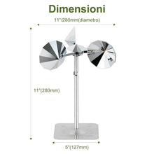 Carica l'immagine nel visualizzatore di Gallery, OFFO Deterrente per Piccioni,Scaccia Piccioni per Balcone,Riflesso a 360° con Base in Alluminio,Spaventa Uccelli per Gia
