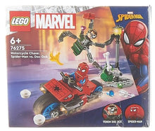 Carica l&#39;immagine nel visualizzatore di Gallery, LEGO Marvel Inseguimento Sulla Moto: Spider-Man vs. Doc Ock, Motocicletta Giocattolo da Costruire per Bambini e Bambine da 6 Anni in su con Shooter e Spara Ragnatele, Idea Regalo di Compleanno 76275