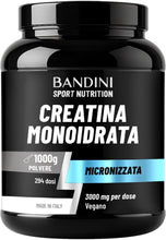 Carica l'immagine nel visualizzatore di Gallery, Bandini® Creatina Monoidrata 1kg/1000g in Polvere Pura e Vegana al 100% -