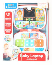 Carica l'immagine nel visualizzatore di Gallery, Baby Clementoni - 17677 - Laptop Amici Animali, Gioco Interattivo 9 mesi, Centro Attività e Computer Educativo per Bambini (Versione in Italiano)