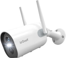 Carica l&#39;immagine nel visualizzatore di Gallery, ieGeek Telecamera di Sorveglianza 1080P WiFi Esterno con Bianco