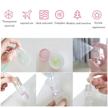 Carica l&#39;immagine nel visualizzatore di Gallery, TFSYLISA 11 Pezz Bottigliette da Viaggio Set,Kit Viaggio Aereo for Cosmetic Dispensing Contenitore Per Liquidi, Beauty Box Cosmetici per Viaggi Campeggio (rosa)