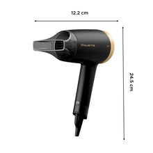 Carica l'immagine nel visualizzatore di Gallery, Rowenta CV1811 Express Style, Asciugacapelli, Potente, Super Compatto, Tecnologia Ionica, 2 impostazioni di velocità/temperatura, Design Ultraleggero, Nero
