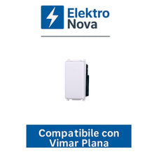 Carica l'immagine nel visualizzatore di Gallery, Elektronova Invertitore 1P 16A Bianco compatibile Vimar Plana 0901