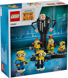 LEGO Cattivissimo Me Gru e Minions in Mattoncini, Set dal Film della Illumination, Personaggi da Costruire che Danzano, Giochi Creativi per Bambine e Bambini da 9 Anni, Regalo da Esposizione 75582