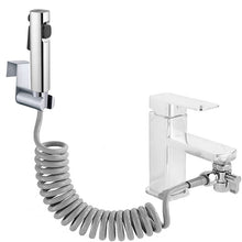 Carica l'immagine nel visualizzatore di Gallery, Kit Doccetta per Bidet Portatile -ABS Spruzzatore per WC con doppia modalità, Doccia con Deviatore 2 Vie, Tubo Flessibil