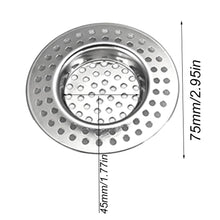 Carica l'immagine nel visualizzatore di Gallery, Filtro Lavello Cucina, 4PCS Filtro di Scarico, Filtri di Scarico in Acciaio Inossidabile, Filtro per Lavello, Filtro di 
