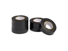 Carica l'immagine nel visualizzatore di Gallery, Amazon Basics Nastro isolante da 1.9 cm x 18.3 m, 6 unità, confezione da 1, nero, ottimo per attività e riparazioni dome