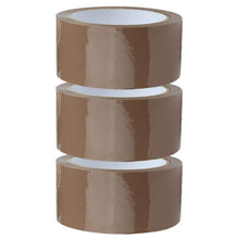 Carica l'immagine nel visualizzatore di Gallery, Crimson Starfish 3 x Rotoli Di Nastro Adesivo Marrone 48mm x 66m | Nastro Per Imballaggio Per Pacchi, Scatole, Spedizion