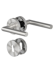 Carica l'immagine nel visualizzatore di Gallery, Maniglie Porte Interne, Maniglia Delle Porta Interna in Acciaio Inox Spazzolato Porte Interne del Camera la Forma di L M