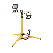 Carica l'immagine nel visualizzatore di Gallery, Goobay 57845 Faretto da costruzione a LED su stativo telescopico 2 x 20W / 3400lm / Luce bianca neutra - 4000K / Per uso