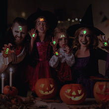 Carica l'immagine nel visualizzatore di Gallery, ACWOO Tatuaggi Temporanei per Bambini, 10 Fogli Luminosi Halloween Tatuaggi Set, Halloween Impermeabile Temporaneo Tattoos per Compleanno Regalo Festa di Halloween Cosplay Decorazioni